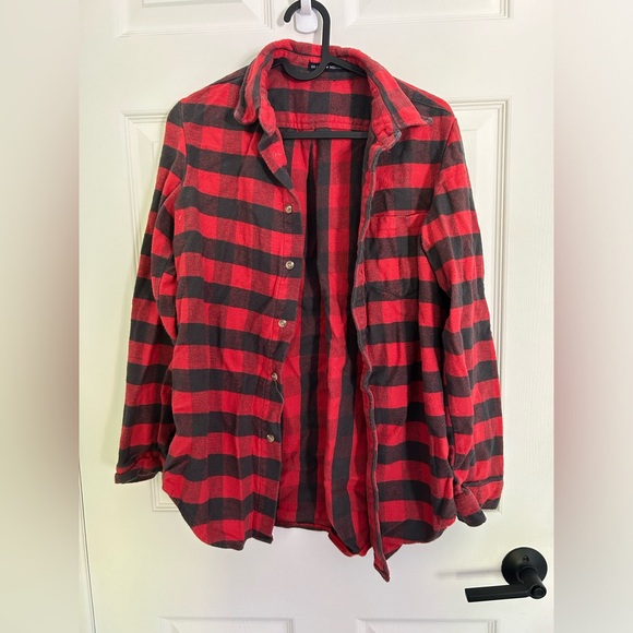 Brandy Melville Plaid Button Down Shirt - Picture 1 of 2